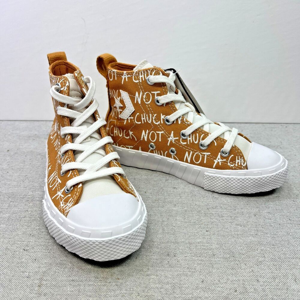 Converse All Star Chuck Taylor 'Not A Chuck' Golden Tan/White Youth 13 NEW